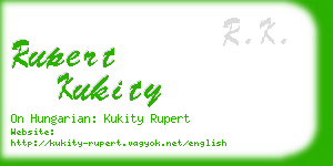 rupert kukity business card